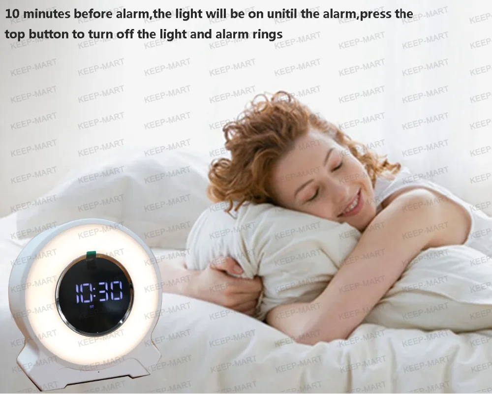 Sunrise Alarm Clock With Bluetooth Speaker Buy Rechargeable Sunrise
