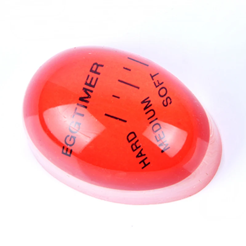 

Creative Red Egg Timer Kitchen Supplies Egg Perfect Color Changing Perfect Boiled Eggs Cooking Helper