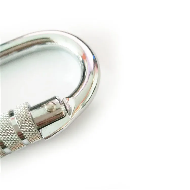 Classic Oval Aviation Aluminum Carabiner Zinc Plated Snap Hook for Climbing Use