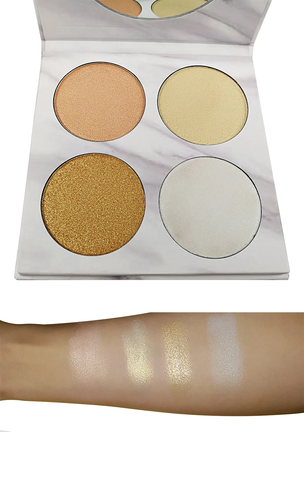 Your Own Brand Makeup Highlighter Palette Silky Smooth Compact,Custom