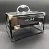 Professional beauty makeup cosmetic case clear acryl makeup case box/bag