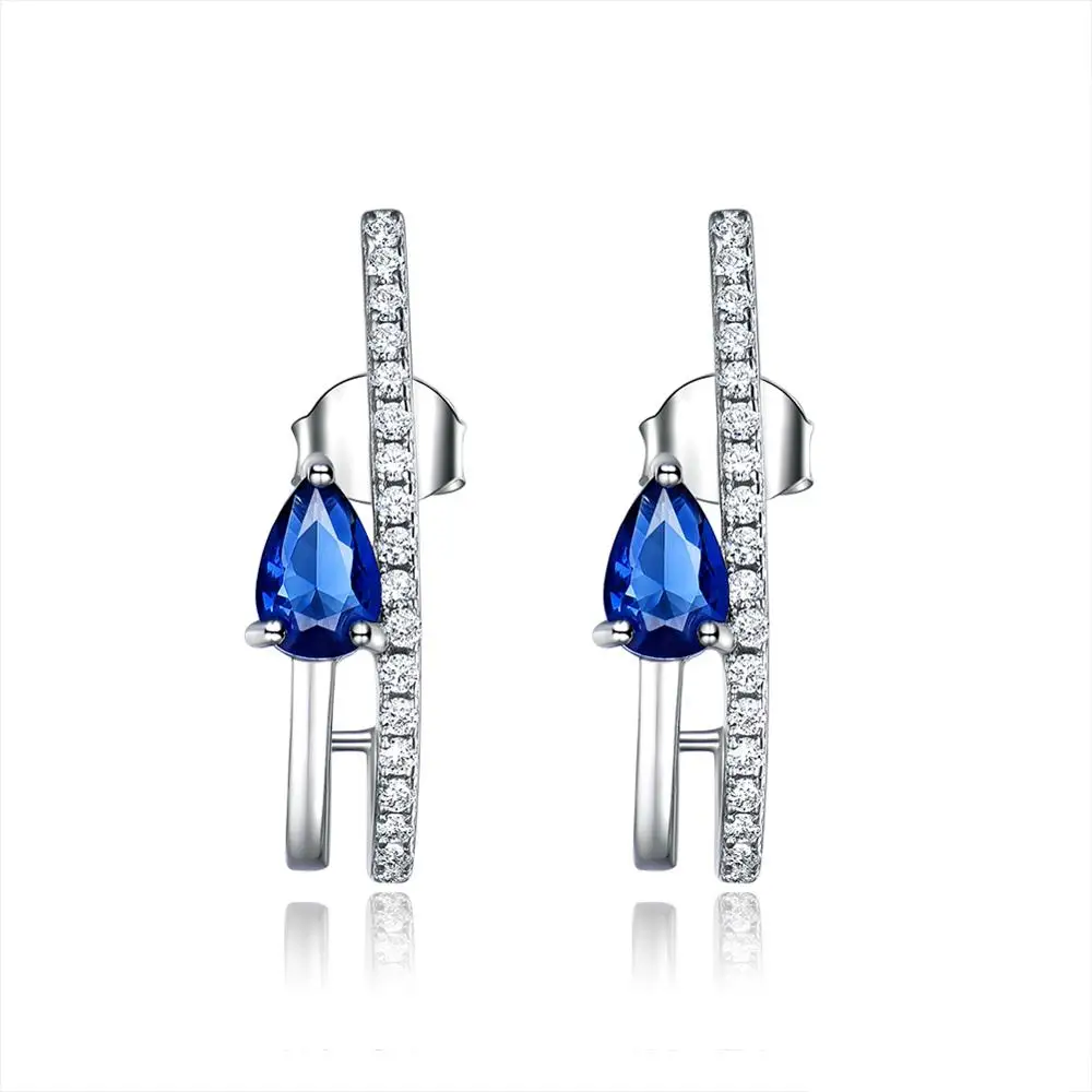 

RINNTIN VSE09 luxury Jewelry 925 Sterling Silver Ear Rings 4A Cubic Zirconia Stud Earrings