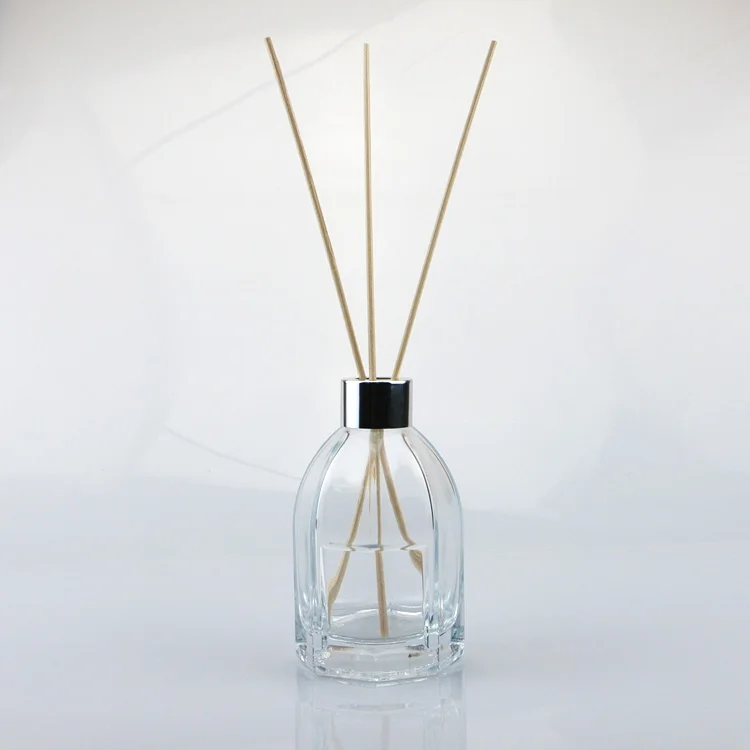 empty luxury aroma fragrance reed diffuser glass bottle