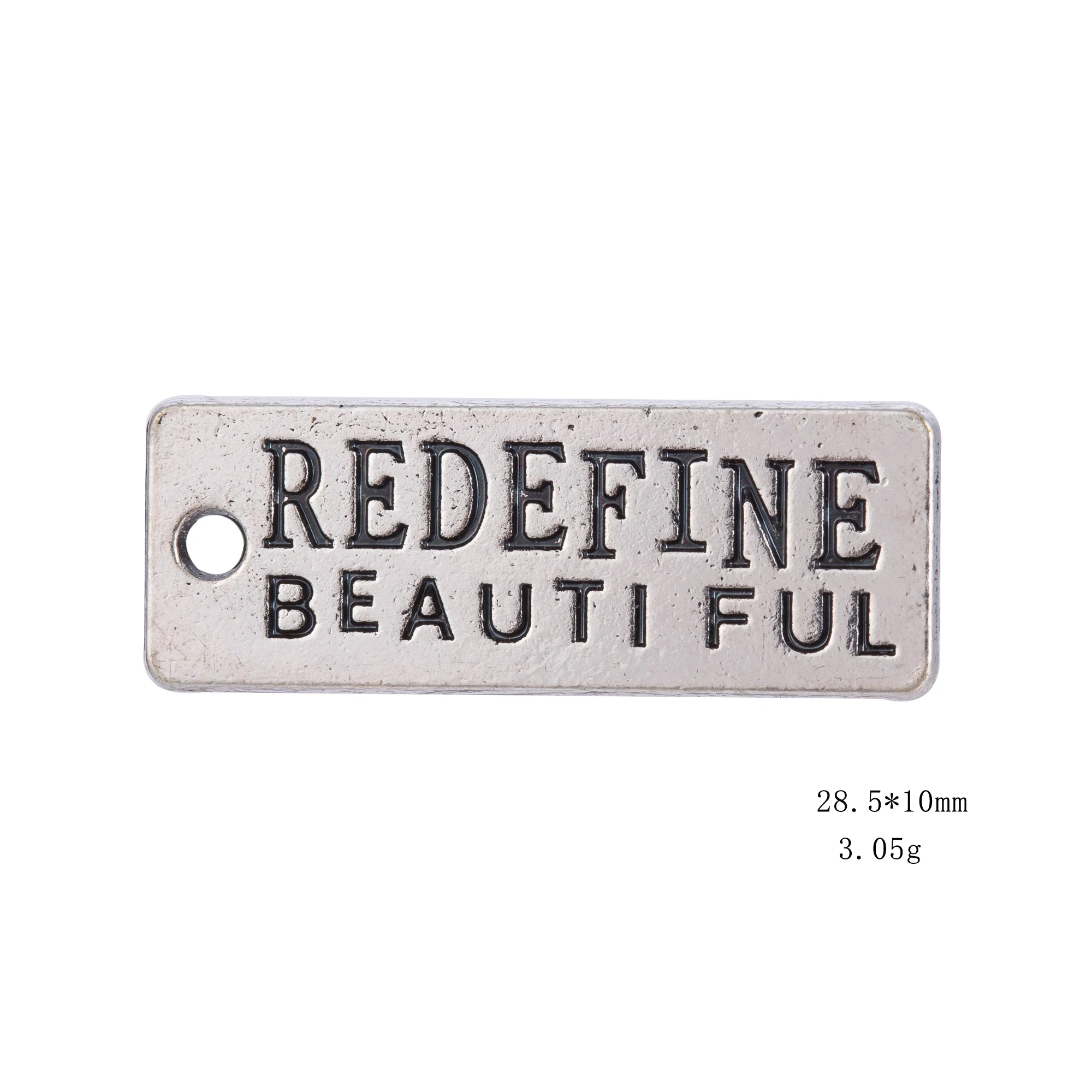 

Antique Silver Plated Redefine Beautiful Charm Rectangle Pendant for Necklace