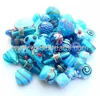 Economy Glass Beads Mix Turquoise