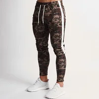 

Green Camouflage Jogger Fit Mens Joggers Custom Sweatpants Men Gym Fitness Wear