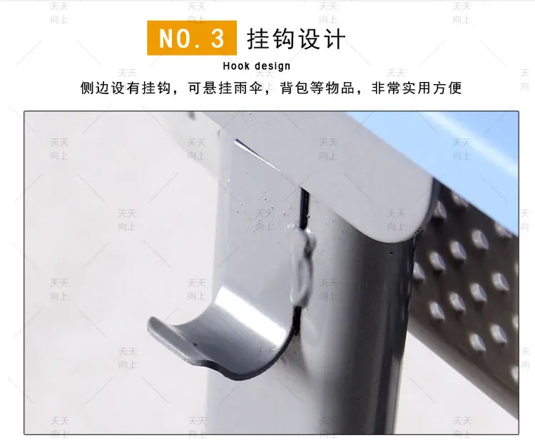 PE/PP Classroom Desk and Chair Fixed Student School Chair and Desk Set Classroom Furniture