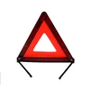 Reflective plastic tripod car warning triangle