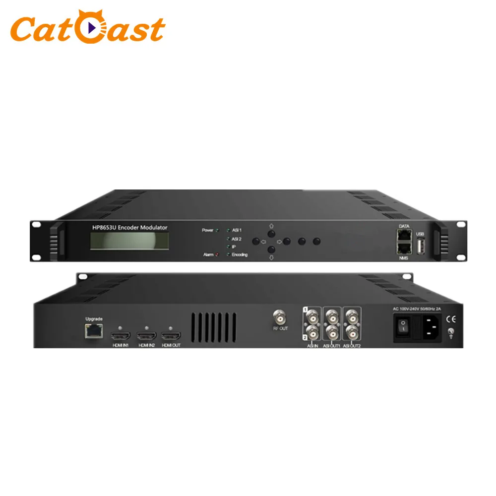 

4K H.265 HDMI DVB-T HD 2160P resolution RF Encoder Modulator, Black