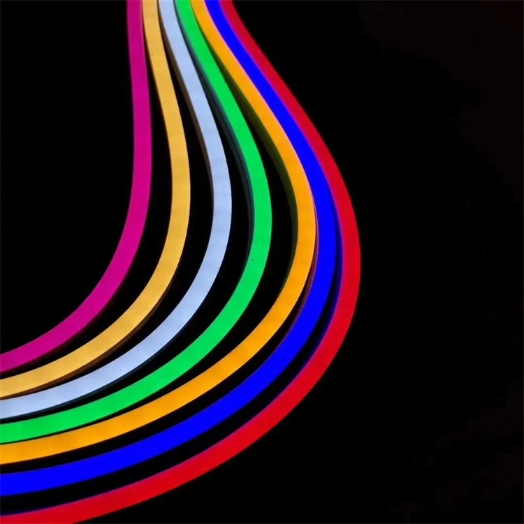 Shenzhen Rebow smd2835 12v 24v slim silicone IP67 waterproof flexible strip 6mm 8mm led flex neon