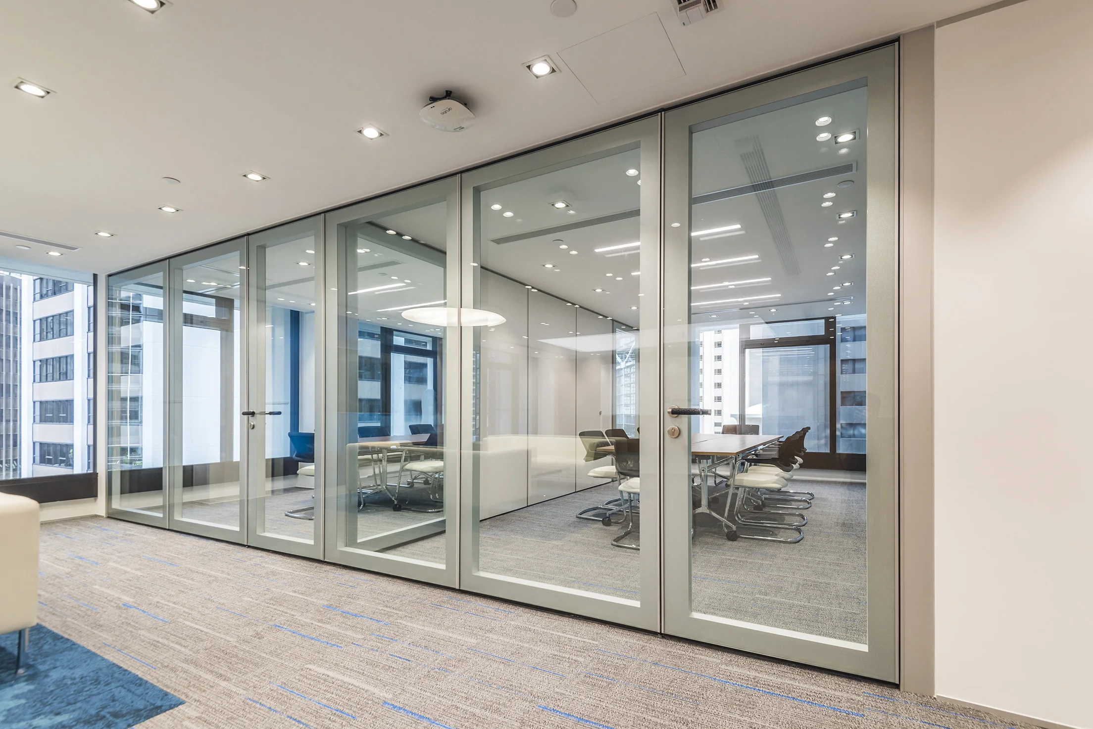 Commercial Glazed Glass Partition Wall - Buy Luxury Partition Wall ...