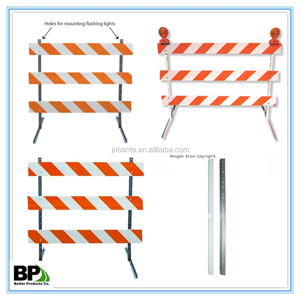 Galvanized Steel Type Iii Barricade For Road Safety - Buy Galvanized ...