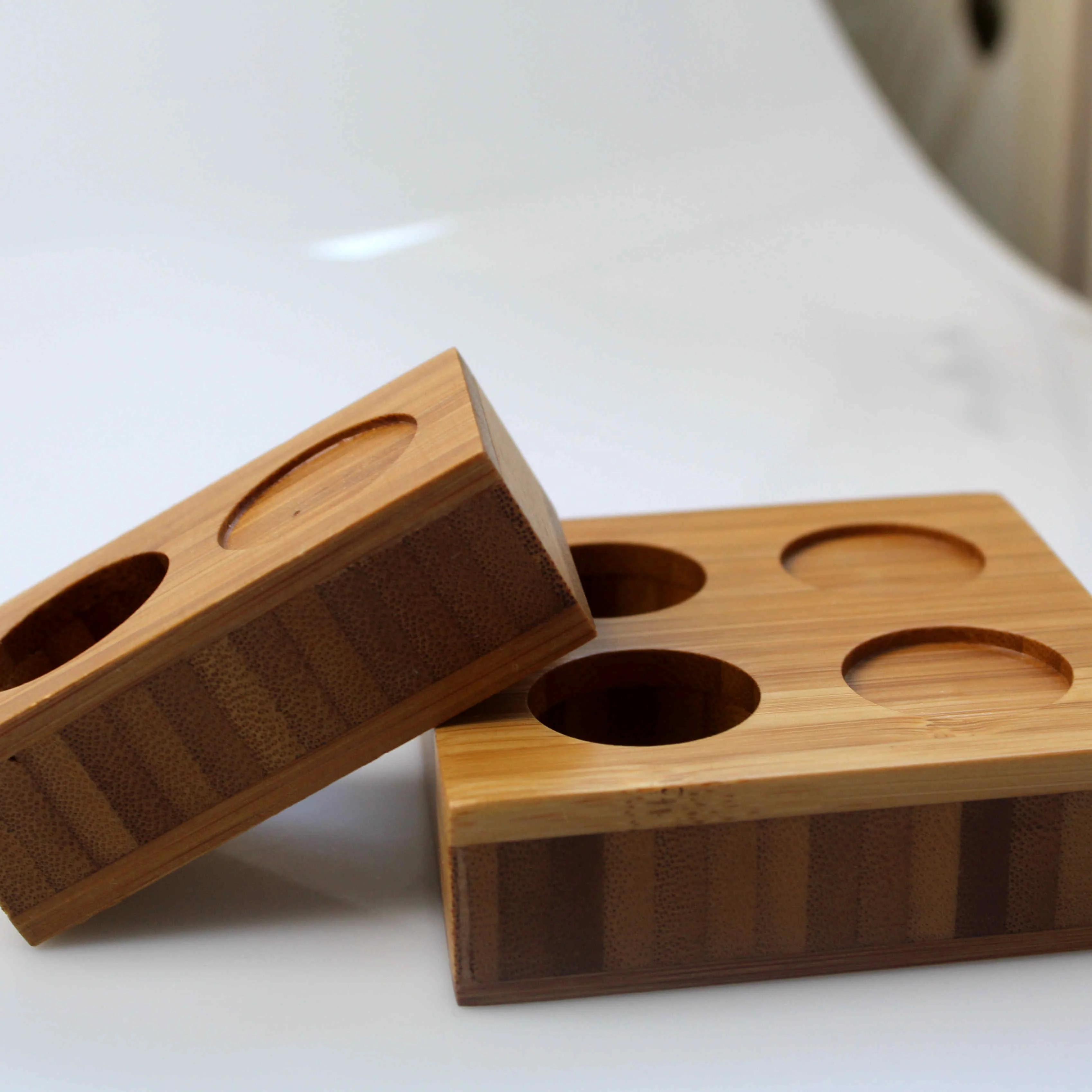 
bamboo towel holder wet towel dispenser magic towel tray 