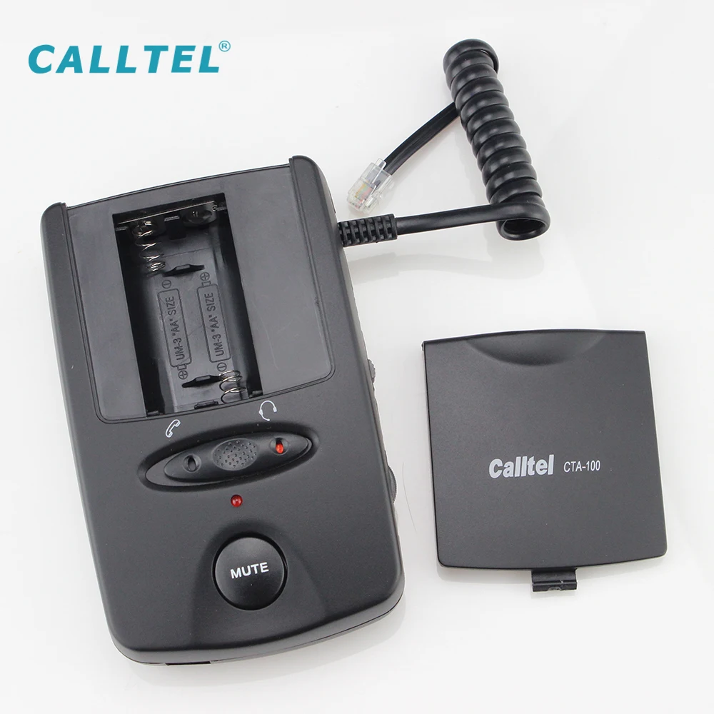 

Professional Call Center Telephone Headset Voice Amplifier, Black