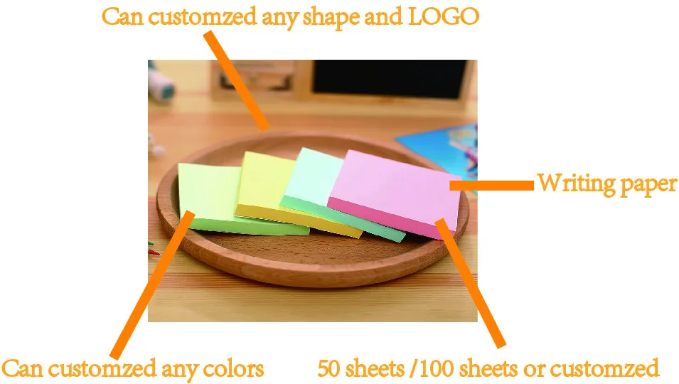 Customized Letter Shaped Sticky Notes Fancy Note Pad With Paper Memo