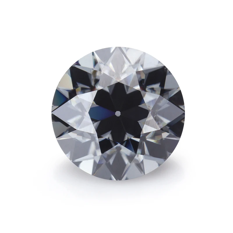 

Round shape 8.0mm Gray Color High Quality Synthetic Old European Moissanite, N/a