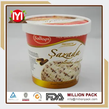 icecream cup container ice cream storage lid larger