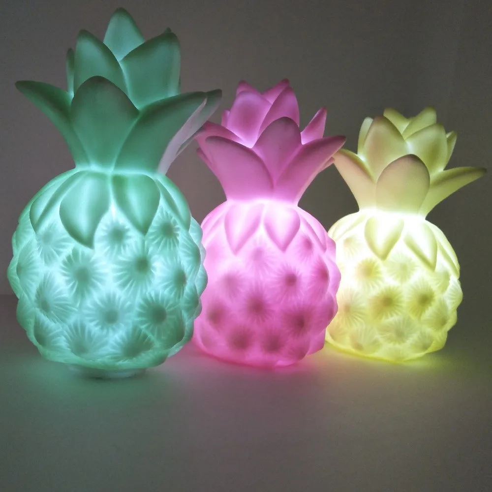 卡通菠萝婴儿 led 夜灯,可爱水果形状的儿童夜灯 led灯