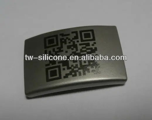 laser engraved QR Code on Stainless Steel