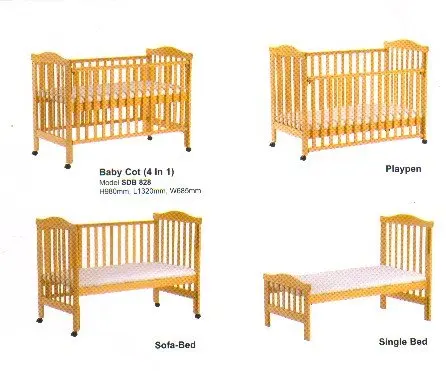 4 In 1 Baby Cot - Buy Baby Cot Product 