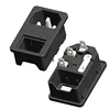 IEC320 c14 3pin fused power socket connector with wiring IEC inlet