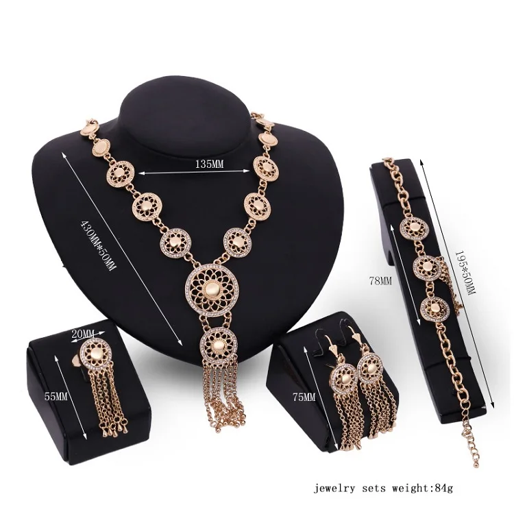 Dubai Gold Plated Necklace Jewelry Women's Fashion Chain Necklace