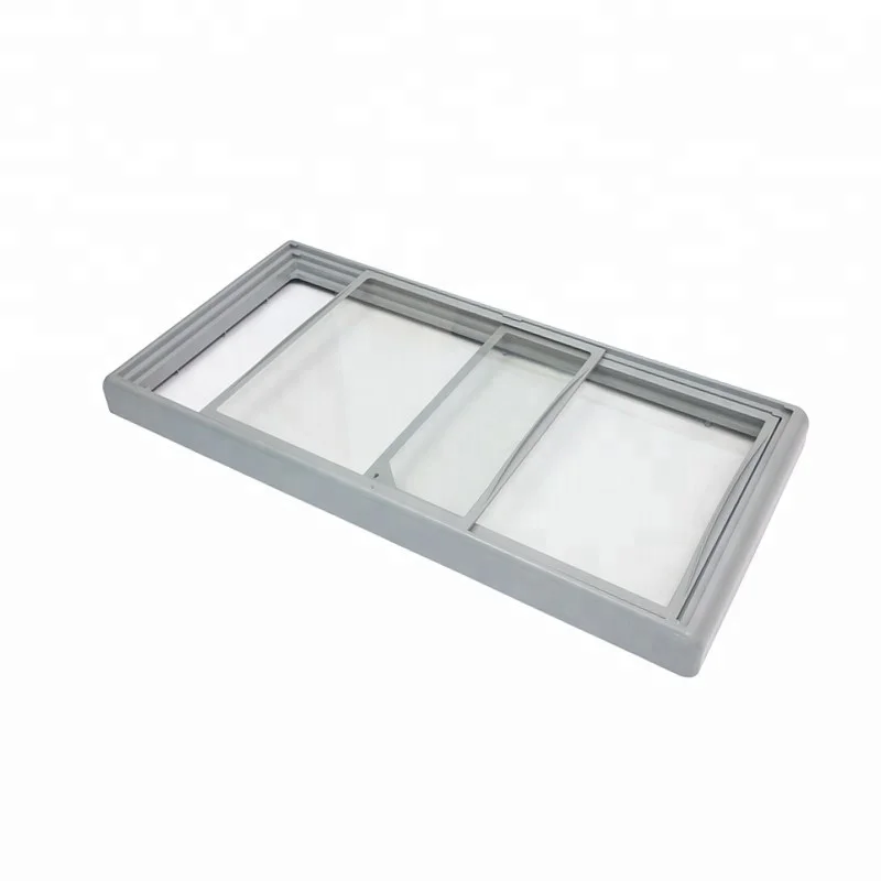 
glass door sets for chest freezer with ABS+PVC frame 