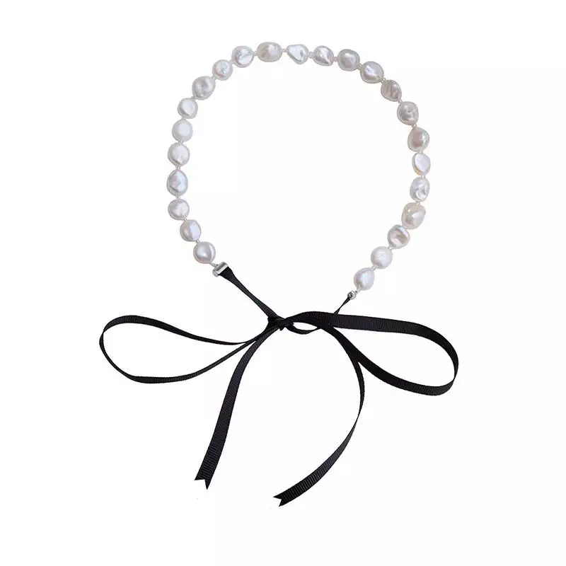 

2019 fashion jewelry natural baroque pearl necklaces design for women