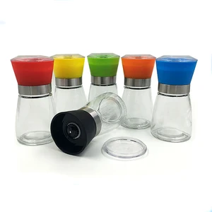 Image of Grinder 180ml glass spice jar with shaker lid