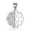 Original factory 925 silver snowflake pendant with CZ setting.Dubai gold plated available