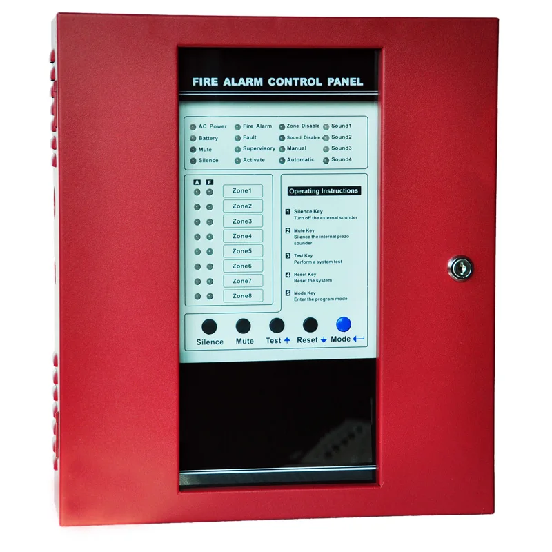
8 zones Fire Alarm Control Panel Fire alarm system for sale 