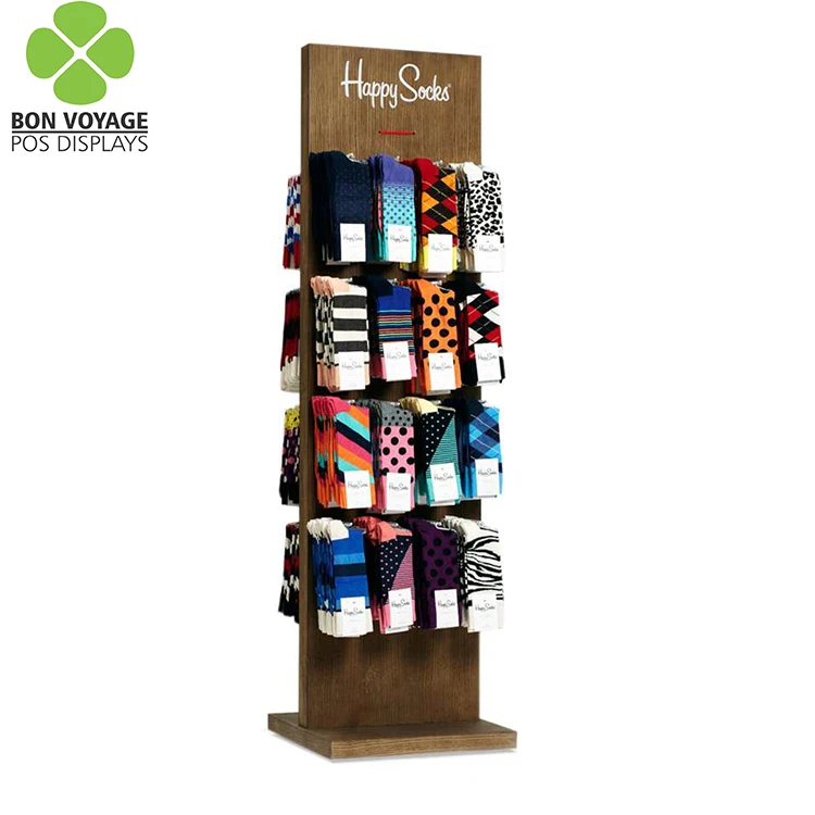 Double Sided Socks Display Stand With Hooks - Buy Socks Display,Free ...
