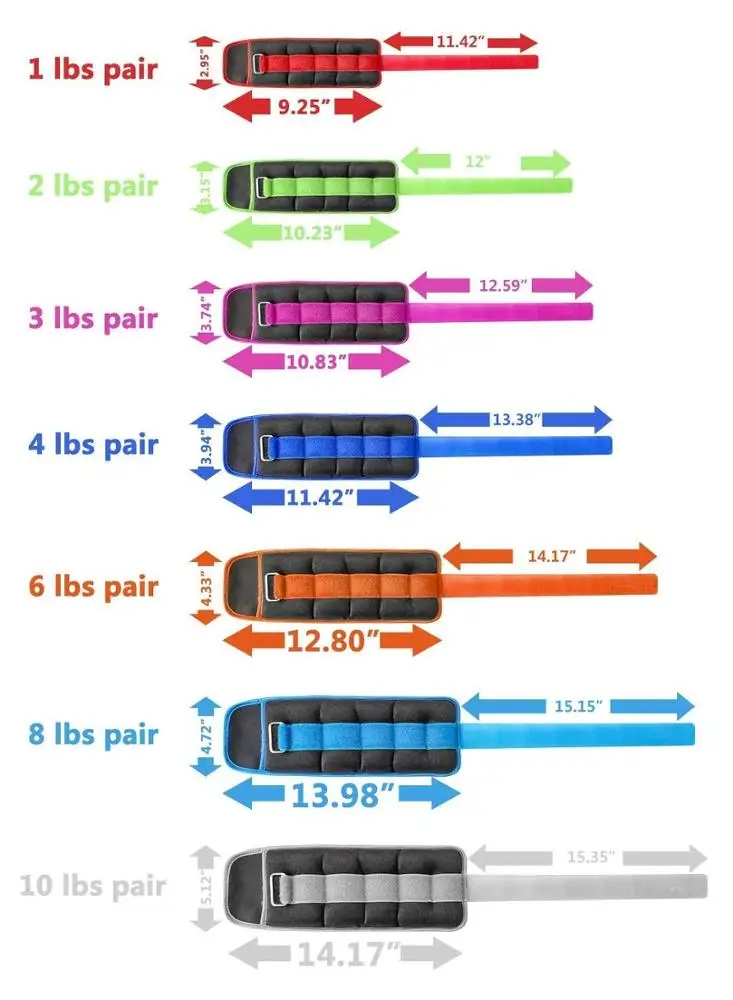 
2018 best sale cheap ningbo Premium Ankle Weights Set with Adjustable weight loss health and fitness training jogging wear 