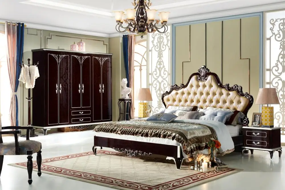 High Gloss Lacquer Classic Royal Luxury Black Executive Bedroom Set Buy Executive Bedroom Set Fancy Bedroom Set Royal Luxury Bedroom Furniture