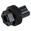 Black anodized custom aluminum brake adjuster knob for auto as your design