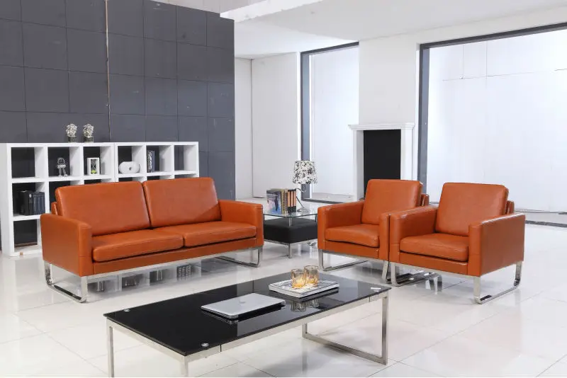 wholesale leather couches office sofa set SJ549