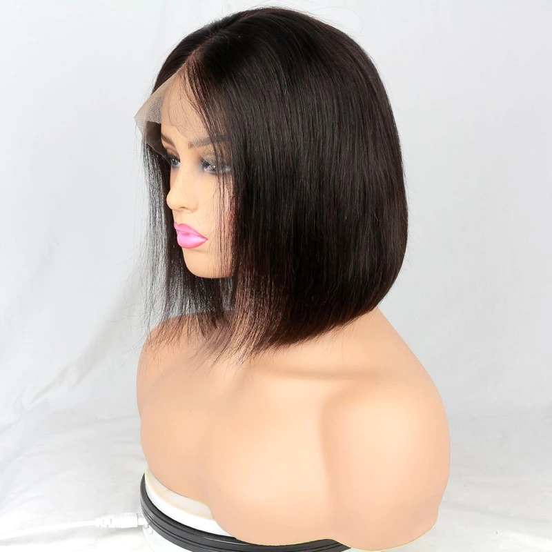 

2019 joywigs hot selling 8in natural black short bob hair wigs for american