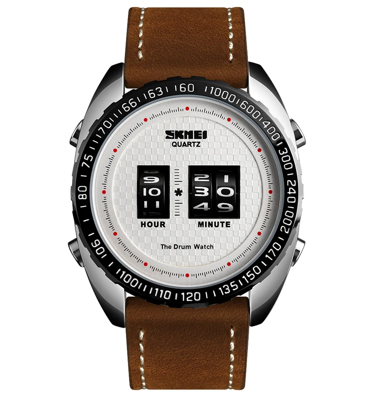 

Famous brand leather cuff watches luxury montre homme, 6colors