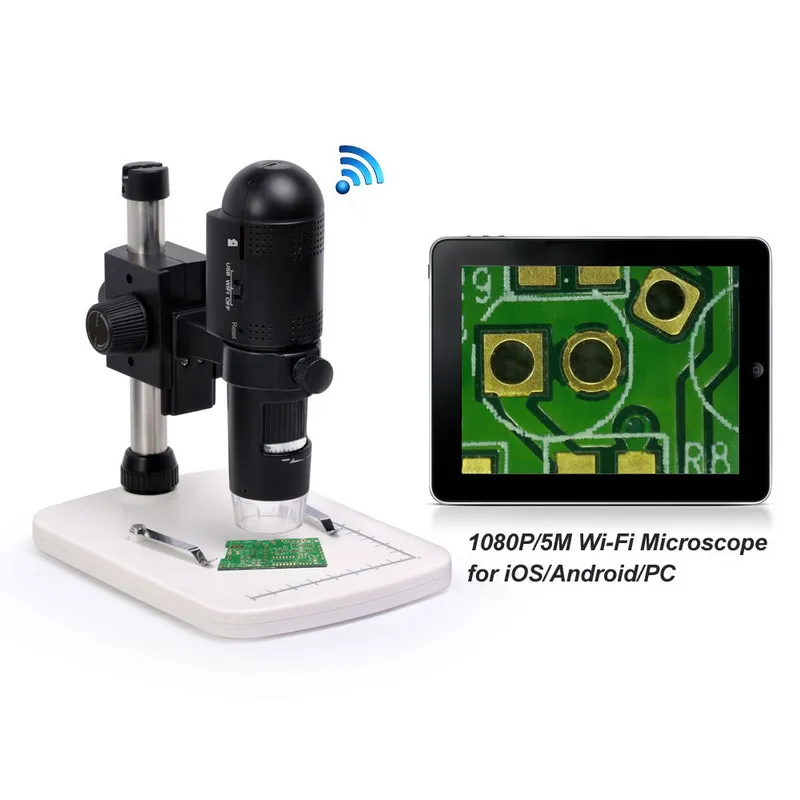 
1080P 5M WiFi Microscope for iPhone/Android /iPad/Pc wireless scanning electron microscope price 