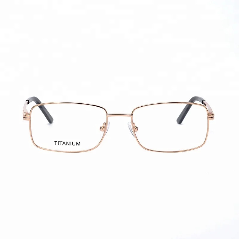 

High Quality Stock Full Titanium Glasses Frame Pure Optical Prescription Eyeglass Frames For men