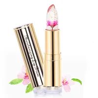 

Waterproof Flower LipStick Jelly Flower Transparent Color Changing Lipstick Long Lasting With 6 Colors Flower Lipsticks Lip balm