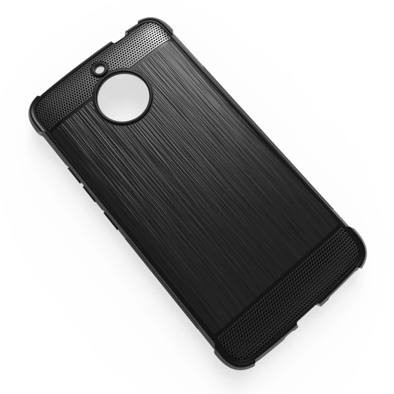 New Arrival Carbon Fiber Shockproof Tpu case for Motorola Moto E4 Plus Brushed Effect case for Motorola Moto E4 Plus