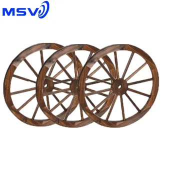 Wooden Wagon Wheel Background Wall Decoration Buy Wooden Wagon