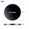 IBD New Hot Round Shape Mobile Phone Accessories 12V Output 15W QI Wireless Charger Charging Pad with type-c port