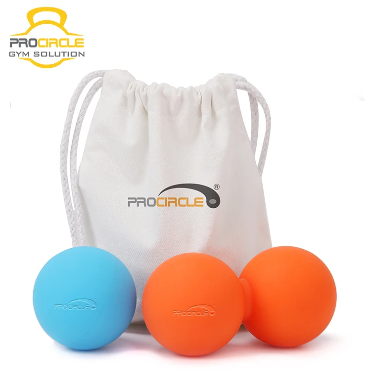 

Home Gym Massage Body Roller Hard Foot Double Lacrosse Ball, Pink, blue, purple, orange, yellow, wine red, etc