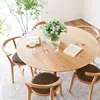 Oak create factory supply wholesale contemporary round dining table set