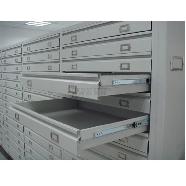 Metal Material Plat File Locker Art Paper Storage For