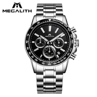 

MEGALITH luxury top brand fashion multifunction Relogio Masculino casual date military shock resistant men's quartz Wristwatches