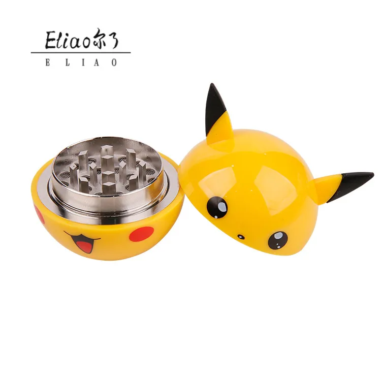 

Erliao 3 layers Herb Grinder Metal Zinc Alloy Smoke Tobacco Crusher For Water Pipe Hookah, As the picture show