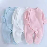 

Newborn Toddler Baby Boys Girls Fall Winter One Piece Outfit Cotton Bodysuit Long Sleeve Romper